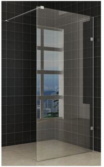 Boss & Wessing Profielloos inloopdouche 70x200 cm, incl. wandbeugel 100 cm