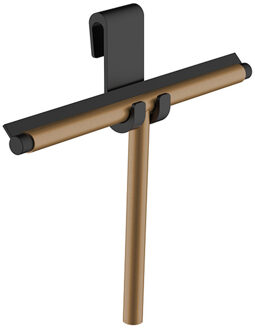 Boss & Wessing Raamwisser BWS Mark Met Flexibele Glashaak Geborsteld Brons Koper