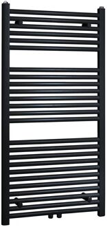 Boss & Wessing Radiator Boss & Wessing Emma 118,5x45 cm Midden Onder Aansluiting Mat Zwart Boss & Wessing