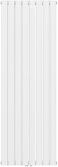 Boss & Wessing Radiator BWS Busso Verticaal Vierkant Dubbelzijdig 180x608 cm Wit Boss & Wessing