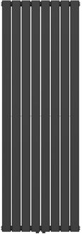 Boss & Wessing Radiator BWS Busso Verticaal Vierkant Dubbelzijdig 180x608 cm Zwart Wit