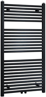 Boss & Wessing Radiator BWS Emma 118,5x45 cm Midden Onder Aansluiting Mat Zwart (538 Watt)