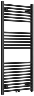 Boss & Wessing Radiator BWS Saniro 60x120cm Middenaansluiting Mat Zwart