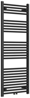 Boss & Wessing Radiator BWS Saniro 60x140cm Middenaansluiting Mat Zwart