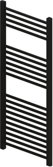 Boss & Wessing Radiator BWS Wingrave 120x50 cm Mat Zwart Zij-Onderaansluiting (611 Watt)
