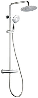 Boss & Wessing Regendoucheset BWS met Thermostaat Hoofddouche 20 cm Handdouche 2 Standen Chroom