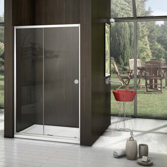 Boss & Wessing Schuifdeur BWS Slide Douchedeur 120x200 cm Anti-Kalk Coating Chroom