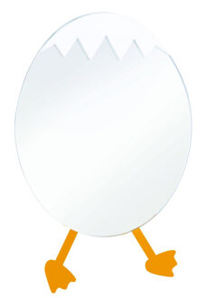 Boss & Wessing Spiegel BWS Ducky Eivorm 30.7 x 20.8 Cm Geel