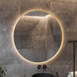 Boss & Wessing Spiegel BWS Star Rond met LED 120 cm Mat Goud