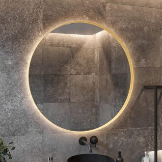 Boss & Wessing Spiegel BWS Star Rond met LED 40 cm Mat Goud