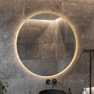 Boss & Wessing Spiegel BWS Star Rond met LED 90 cm Mat Goud