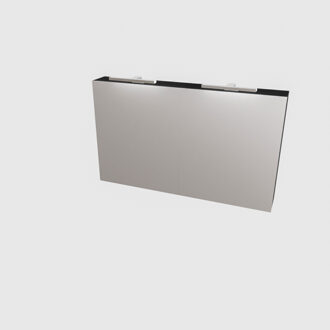 Boss & Wessing Spiegelkast BWS Cube 120x70x16 cm Mat Zwart Urban (2 deuren)