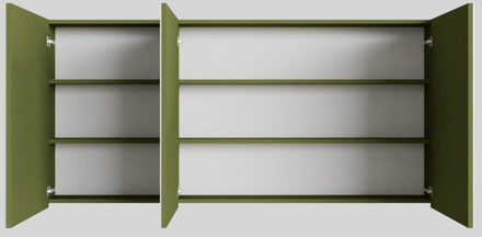 Boss & Wessing Spiegelkast BWS Cube 150x70x16 cm 3 Deuren Groen