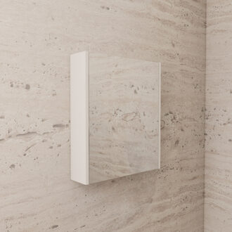 Boss & Wessing Spiegelkast BWS Riga 80 cm, 2 Deuren Kasjmier Beige