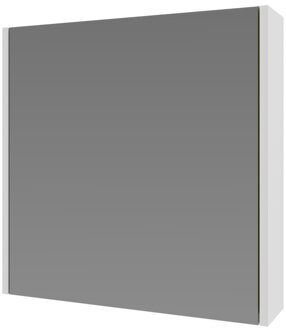 Boss & Wessing Spiegelkast BWS Salt 1 Deur 60x60 cm Incl. Planchetten Ice White Wit