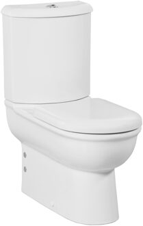 Boss & Wessing Staand toilet Creavit Selin wit compleet, muur/onder uitgang