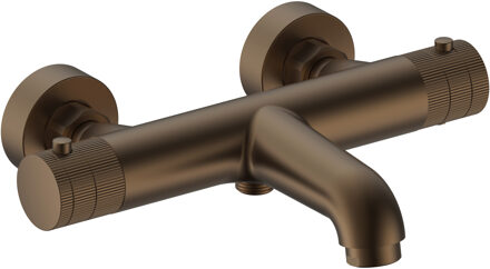Boss & Wessing Thermostatische Badkraan BWS Sensa Thermostatisch Opbouw Knoppen Geborsteld Brons PVD