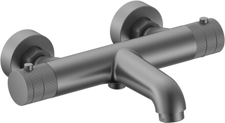 Boss & Wessing Thermostatische Badkraan BWS Sensa Thermostatisch Opbouw Knoppen Geborsteld Gunmetal PVD