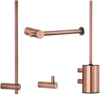 Boss & Wessing Toiletaccessoires Set Aquasplash Academy Geborsteld Koper Boss & Wessing