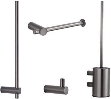 Boss & Wessing Toiletaccessoires Set Aquasplash Academy Gunmetal Boss & Wessing