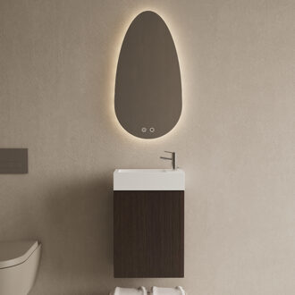 Boss & Wessing Toiletmeubel Set BWS Riga Siena Eiken Fontein Glans Wit