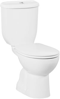 Boss & Wessing Toiletpot Staand BWS Sedef Met Bidet Achter Aansluiting Wit (PK)