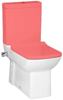 Boss & Wessing Toiletpot Staand Creavit Lara Met Bidet Met Kraan Achter Onder Aansluiting Wit Aquasplash