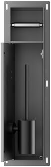 Boss & Wessing Toiletrol- en Borstelhouder Inbouw BWS Milan Betegelbaar Gunmetal