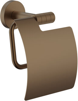 Boss & Wessing Toiletrolhouder BWS Sensa Met Klep Geborsteld Brons PVD