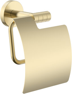 Boss & Wessing Toiletrolhouder BWS Sensa Met Klep Geborsteld Goud PVD
