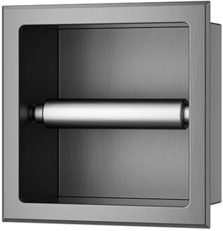 Boss & Wessing Toiletrolhouder Inbouw BWS Milan Zonder Klep Gunmetal Boss & Wessing