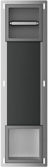 Boss & Wessing Toiletrolhouder Zonder Klep en Reserverolhouder Inbouw BWS Milan Gunmetal