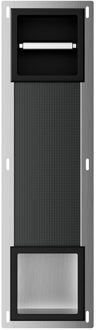 Boss & Wessing Toiletrolhouder Zonder Klep en Reserverolhouder Inbouw BWS Milan Mat Zwart