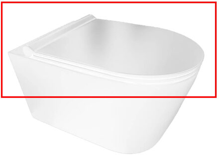Boss & Wessing Toiletzitting Boss & Wessing Plana Slim Mat Wit Boss & Wessing