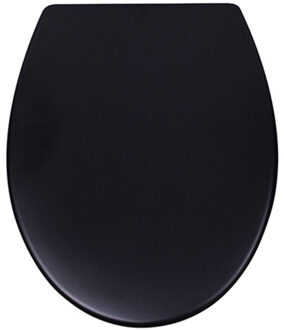 Boss & Wessing Toiletzitting BWS Soft-Close One Touch Zitting Inclusief Deksel Mat Zwart