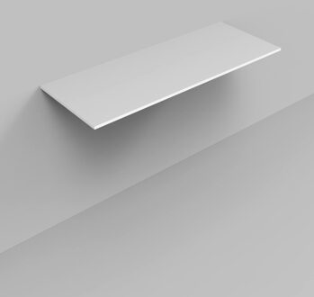 Boss & Wessing Topblad BWS Marble 120,5x46x1,5 cm Mat Wit Marmer