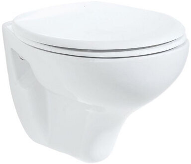 Boss & Wessing TP320 Wandcloset Met RVS Sproeier (Bidet) Wit