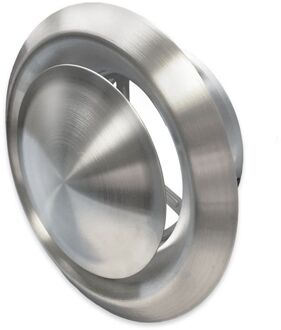 Boss & Wessing Ventiel Rooster BWS Ventilatie Aansluitmaat Ø 160mm Afvoer En Toevoer Geborsteld RVS