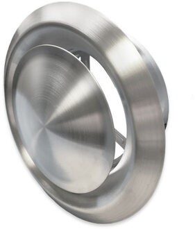 Boss & Wessing Ventiel Rooster BWS Ventilatie Aansluitmaat Ø 200mm Afvoer En Toevoer Geborsteld RVS