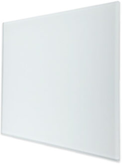 Boss & Wessing Ventilatierooster Design BWS Ventilatie Vierkant 12.5cm Vlak Glas Mat Wit