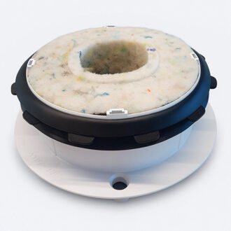 Boss & Wessing Ventilatierooster Duco Aansluitmaat Ø125mm Aluminium Plafond en Muurmontage Wit