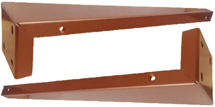 Boss & Wessing Verborgen Beugels voor Onderblad Mat Koper (2 stuks) Wit Chroom