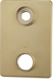 Boss & Wessing Verlengset Afbouwdeel BWS Karsten 2 Weg Geborsteld Messing PVD