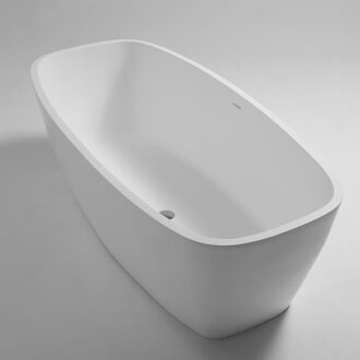 Boss & Wessing Vrijstaand Bad BWS Solid Surface 175x78x55 cm Mat Wit Aqua Splash
