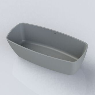 Boss & Wessing Vrijstaand Ligbad Arcqua Cali 174x78x55 cm Cast Marble Beton Grijs