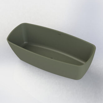 Boss & Wessing Vrijstaand Ligbad Arcqua Cali 174x78x55 cm Cast Marble Mat Groen