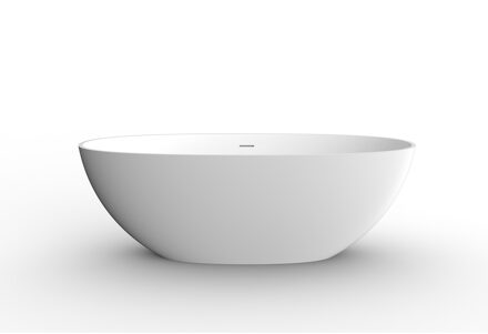 Boss & Wessing Vrijstaand Ligbad BWS Carde 165x75 cm Solid Surface Mat Wit