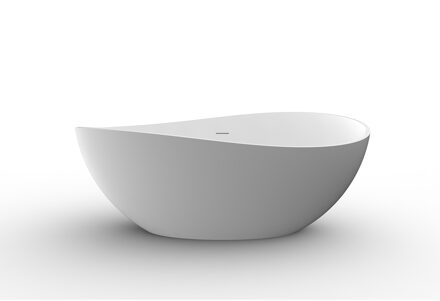 Boss & Wessing Vrijstaand Ligbad BWS Walton 160x95 cm Solid Surface Mat Wit