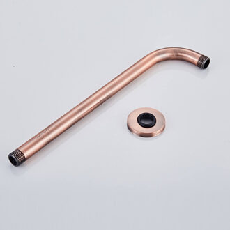 Boss & Wessing Wand Douchearm BWS Koper 35 cm Geborsteld Koper Wit Chroom