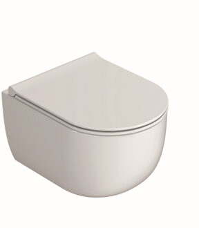 Boss & Wessing Wandcloset BWS Randloos Turbo 46cm Wit (met Softclose Zitting)